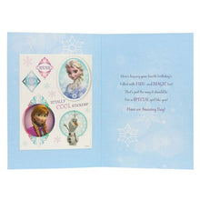 Connections from Hallmark 4th Birthday Card for Girl with Stickers - Anna and Olaf
