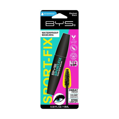 Sport-Fix Waterproof Mascara 10ml, Blackest Black - BYS