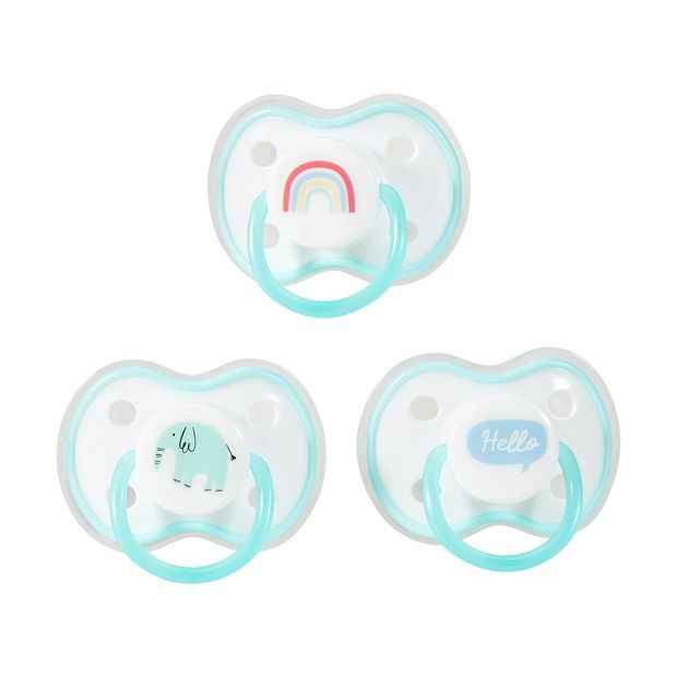 Silicone Soothers, 3 Pack - Anko