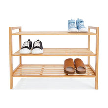 3 Tier Stackable Bamboo Shoe Rack - Anko