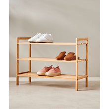3 Tier Stackable Bamboo Shoe Rack - Anko