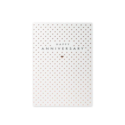 Connections from Hallmark Anniversary Card - Rose Gold Spots