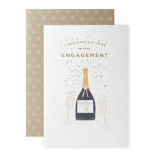 Connections from Hallmark Engagement Card - Champagne Glasses
