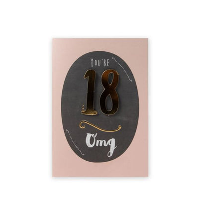 Connections from Hallmark 18th Birthday Card - OMG You're Eighteen!