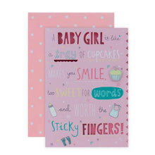 Connections from Hallmark Baby Girl Congratulations Card - Too Sweet