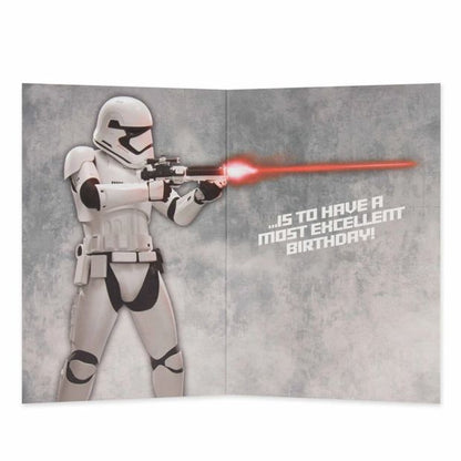 Connections from Hallmark Star Wars Birthday Card for Dad - Stormtrooper