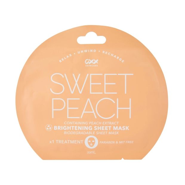 Brightening Sheet Mask, Sweet Peach - Anko