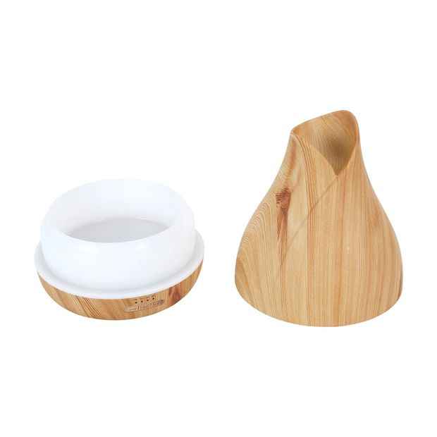 Wood-Look Aroma Diffuser with 7 LED Lights