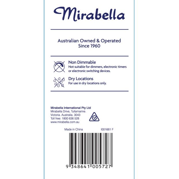 Mirabella E27 7W LED GLS Filament Bulb