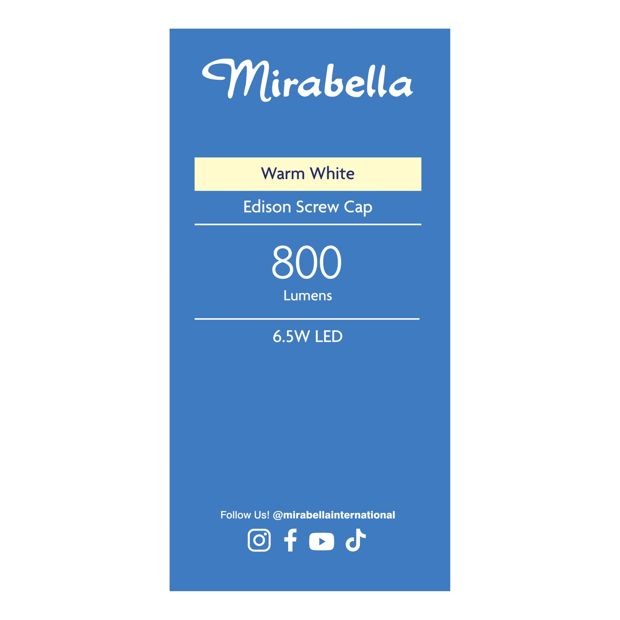 Mirabella E27 7W LED GLS Filament Bulb