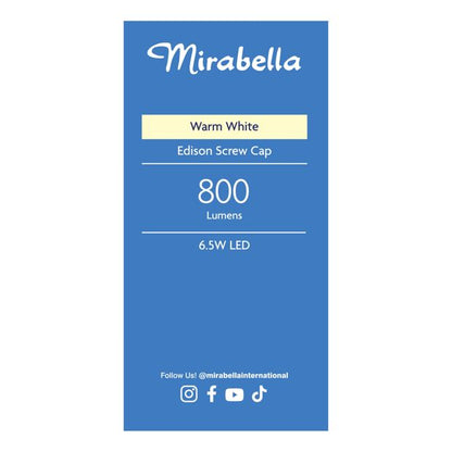 Mirabella E27 7W LED GLS Filament Bulb