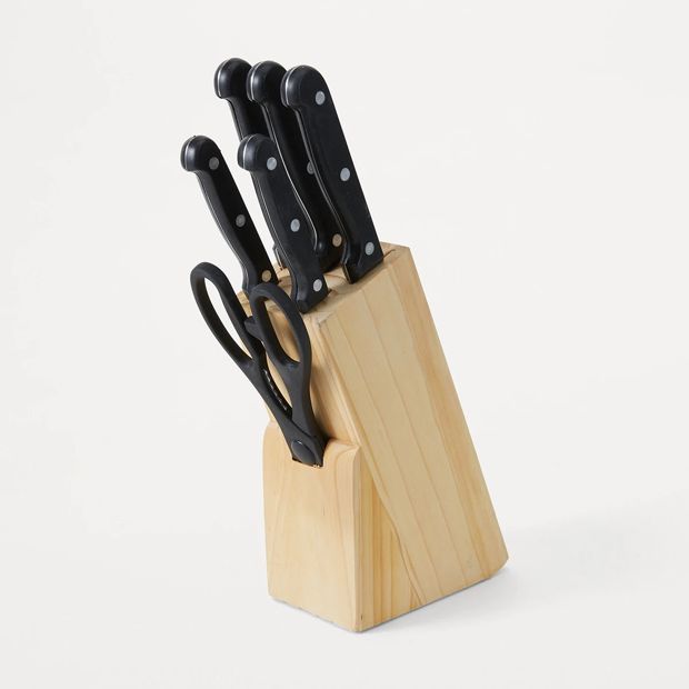 7 Knife Block Set - Anko
