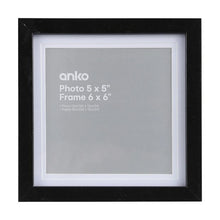 Photo Frame 5" x 5", Black - Anko