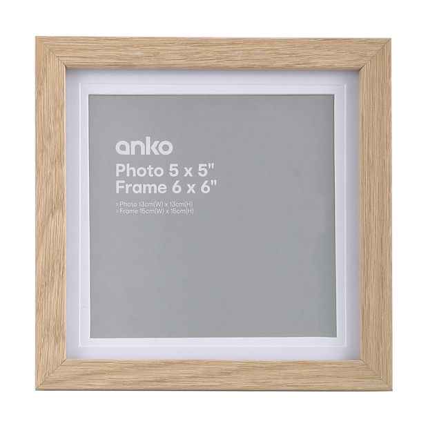 Frame 5" x 5", Natural - Anko