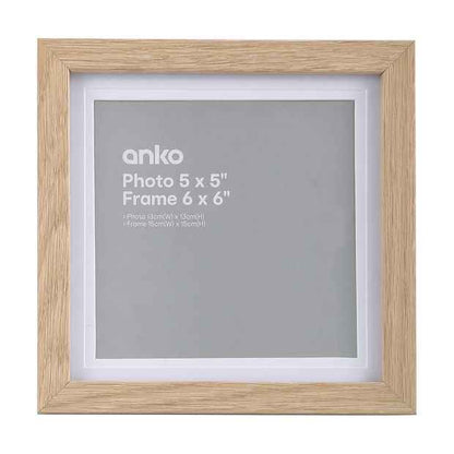 Frame 5" x 5", Natural - Anko