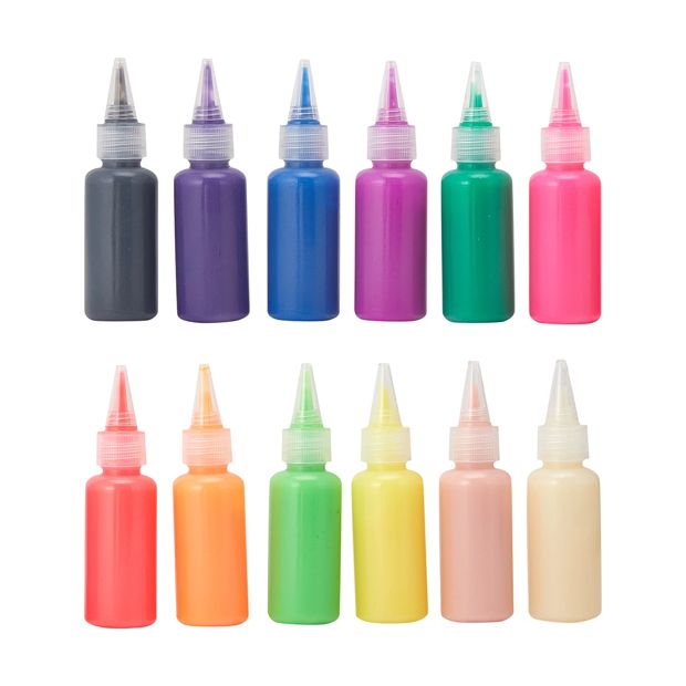 Fabric Paint, 12 Pack - Anko