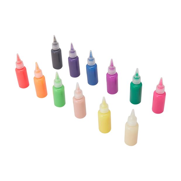 Fabric Paint, 12 Pack - Anko