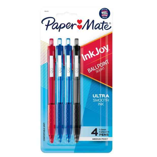 4 Pack Paper Mate InkJoy 300RT Ballpoint Pen