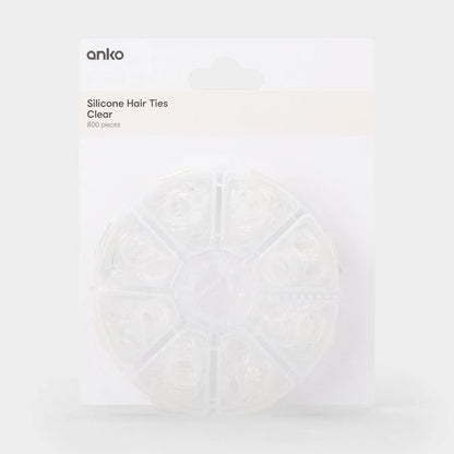 Silicone Hair Ties - Clear