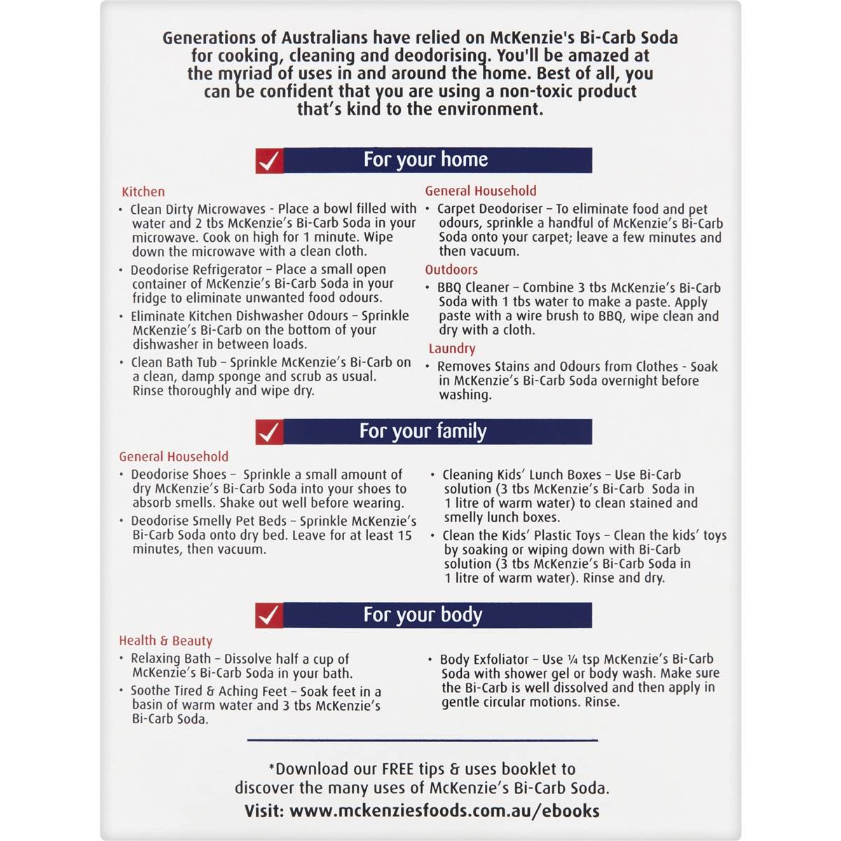 McKenzie's Bi Carb Soda 1kg