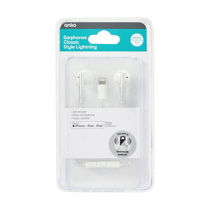Classic Style Lightning Earphones - Anko