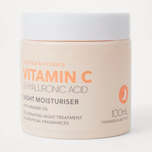 Vitamin C and Hyaluronic Acid Night Moisturiser 100ml - Anko