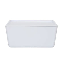 11L Smooth and Shiny Plastic Tub, White - Anko
