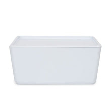 4L Smooth and Shiny Plastic Tub, White - Anko