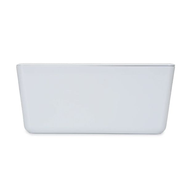 4L Smooth and Shiny Plastic Tub, White - Anko
