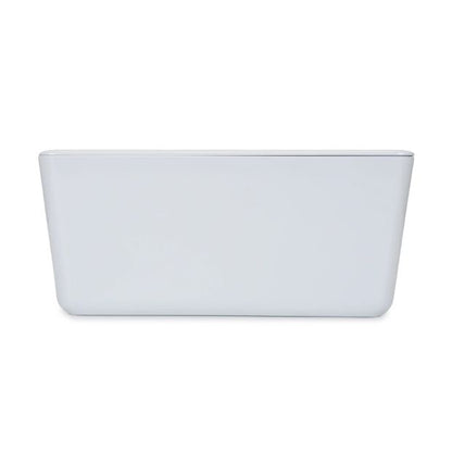 4L Smooth and Shiny Plastic Tub, White - Anko