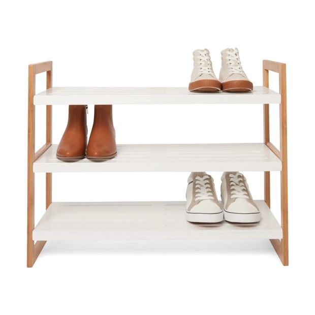 Bamboo Shoe Rack, 3 Tier - Anko