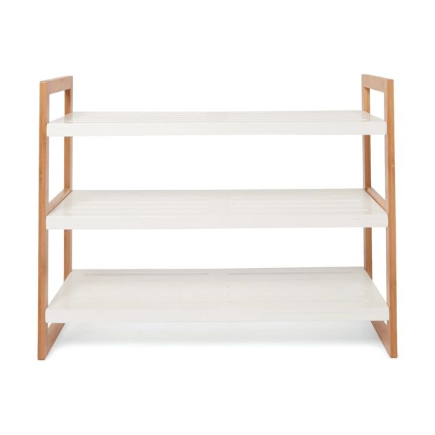 Bamboo Shoe Rack, 3 Tier - Anko