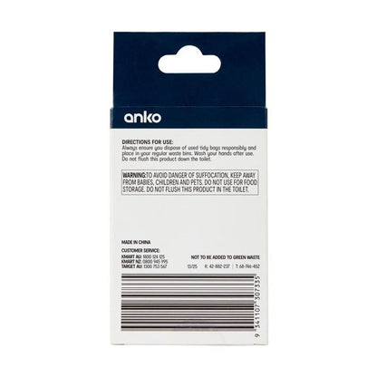 Pet Clean Up Bags, 60 Pack - Anko
