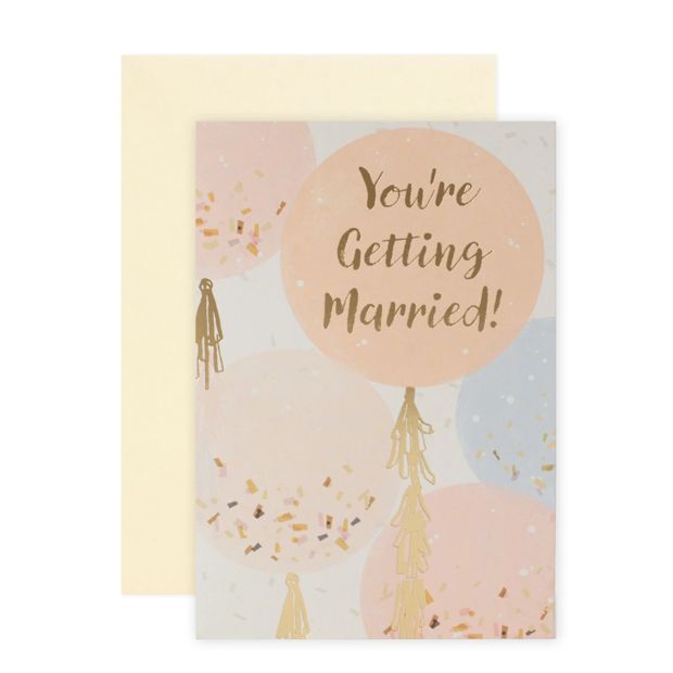 Connections from Hallmark Engagement Card - Chic Balloons