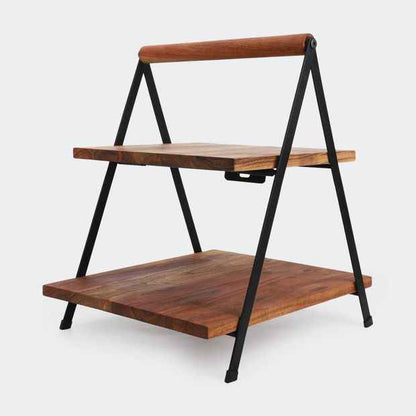 Acacia Serving Stand, 2 Tier - Anko