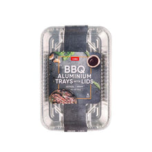 COLES BBQ ALUMINIUM TRAYS WITH LIDS