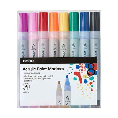 Paint Markers, 8 Pack - Anko