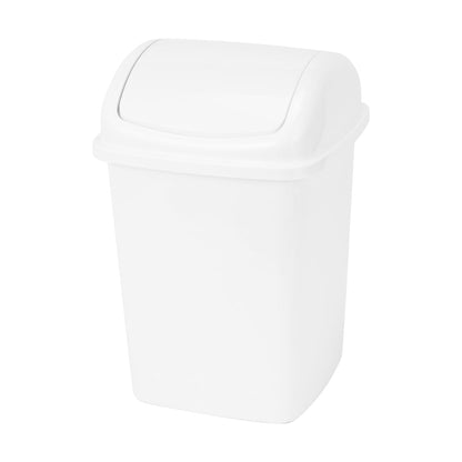 5L Swing Top Bin - White