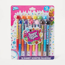 Sugar Rush Candy Scented Fine Line Markers - 12 Pack
