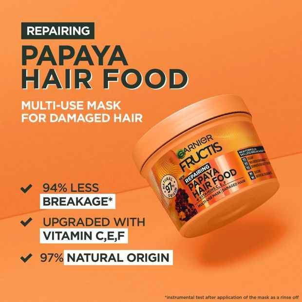 Garnier Fructis Repairing Papaya Hair Food 390ml