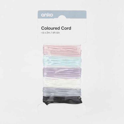 Coloured Cord, 6 Pack - Anko
