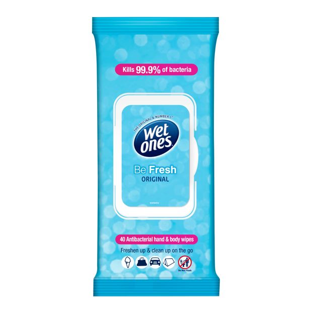 Wet Ones Be Fresh Wipes - 40 Pack