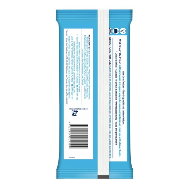 Wet Ones Be Fresh Wipes - 40 Pack