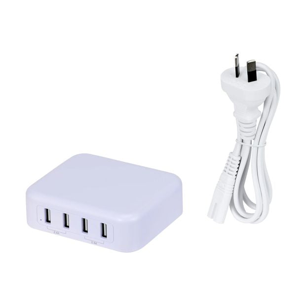 USB 4 Port Desktop Charger - Anko