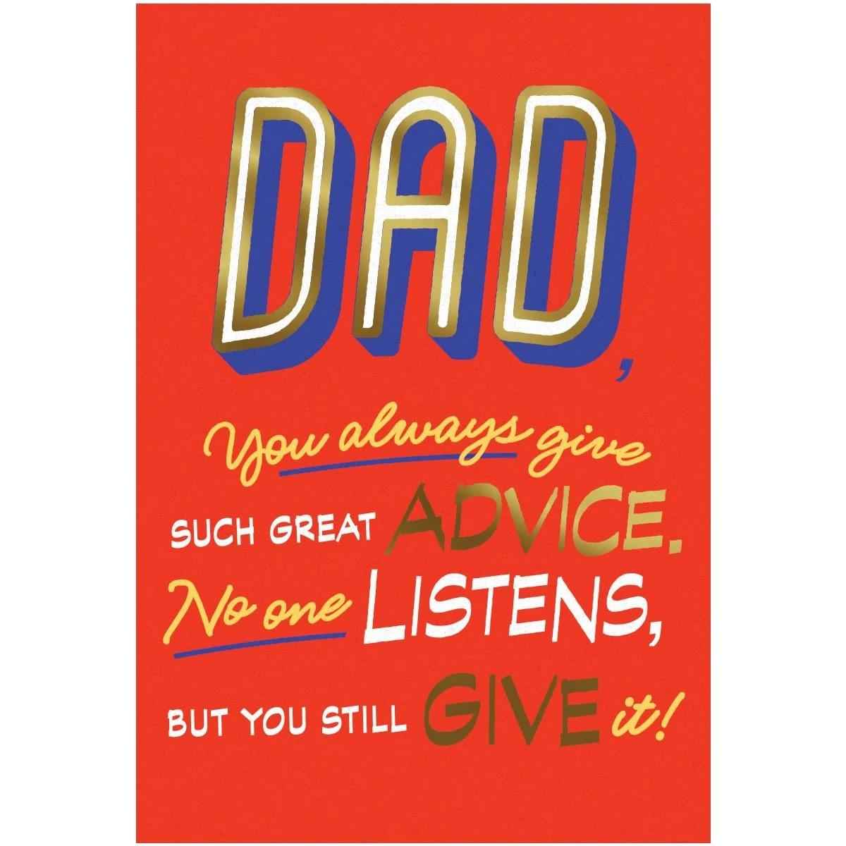 Hallmark Father's Day Card - Great Advice