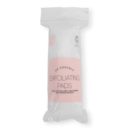 60 Pack Organic Exfoliating Cotton Pads