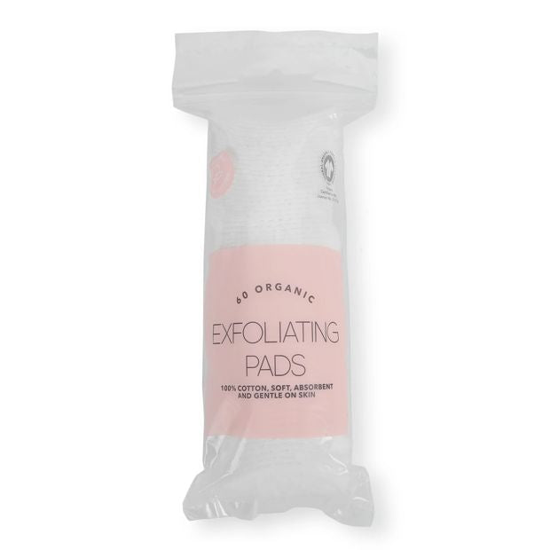 60 Pack Organic Exfoliating Cotton Pads