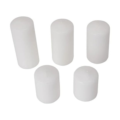 Pillar Candles, 5 Pack - Anko