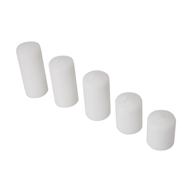 Pillar Candles, 5 Pack - Anko