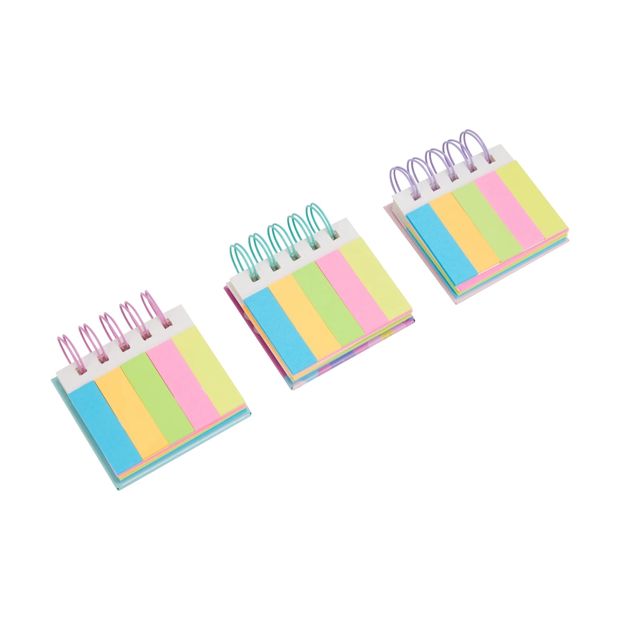 Spiral Sticky Note, Assorted - Anko